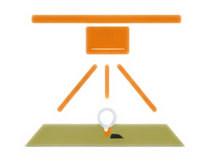 Icon zur Darstellung der Deckenmontage